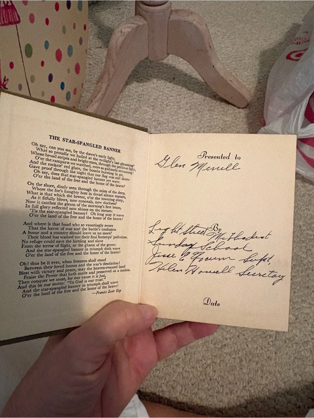 Rare Vintage Classic tan Hardcover  Strength for Service to God and Country